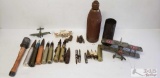 Old Military Bullets, WW2 German Handle Grenade and More !!