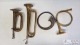 4 Vintage Trumpets