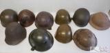 10 Antique Military Helmets
