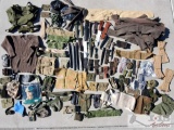 Assorted Military Gear Including Pouches, Belts and More