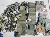 Assorted Military Belts, Straps Clothing and More