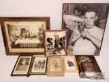 Assorted Military Photos, Framed Picture of Elvis Presley and More