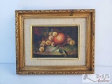 Fruit Oil Painting, Framed