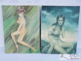 2 Canvas Erotic Paintings