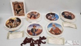 7 Collectors Western/Native American Plates