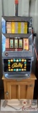 Vintage Bally Nickle Slot Machine in Working Condition and Stand