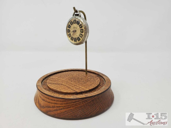 Vintage Lucerne Pocket Watch In Display Case