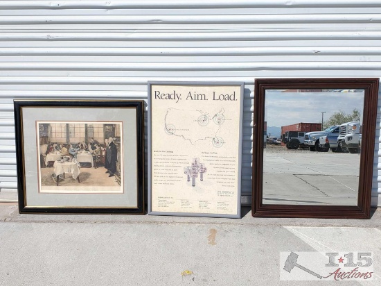 2 Paintings and Mirror