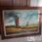Vintage Oil Panting with Frame by Everett Woodson