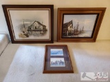 3 Signed Framed Pieces of Art