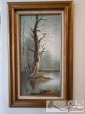 Framed Painted Artwork