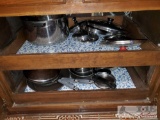 8 Cupboards Full of Kitchen Appliances and Utensils