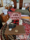 Rocking Chair, Small Coffee Table, Floor Lamp, Radio, and More!