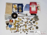 Antique Military Pins and Badges