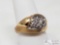 14k Gold Diamond Ring, 6g
