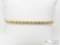 14k Gold Rope Bracelet, 6.9g