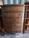 Vintage Wooden 5-Drawer Dresser