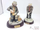 2 Flambro Emmet Kelly Figurines