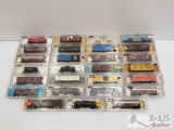 Approx 27 Atlas N Scale Model Train Cars