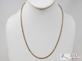 14k Gold Rope Chain, 10.1g