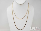 2 14k Gold Chains, 12g