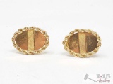 14k Gold Cufflinks with 