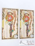 Two Vintage Ringling Bros Barnum & Bailey Circus World Tickets, Collector Series Tickets.