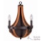 7 New in Box Taylor Collection 2-Light Rust/Wood Indoor Wall Sconces (WI306942)...by...World Imports