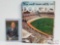 Postcard Signed By Vin Scully And Signed Dodger Magazine - Not Authenticated