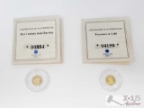 Treasures in Gold, and 21st Century Gold Rarities .585 Gold Coins