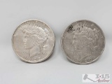 1923 and 1922 Sliver Peace Dollars