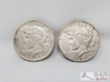 2 1926 Silver Peace Dollars
