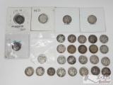 31 Pre 1964 Dimes, Includes 20 Liberty Dimes, 9 Dimes