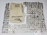 Approx 85 Silver Liberty Dimes, Approx 139 Silver Dimes, 14 Silver Quarters