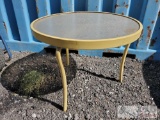 Small Yellow Outdoor Table