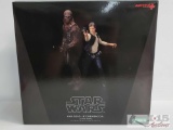 Star Wars Han Solo & Chewbacca A New Hope 1/10 Scale Pre-Painted Model Kit - Factory Sealed