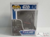 Pop Star Wars Darth Vader Signed By George Lucas - Factory Sealed