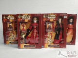 4 1998 Star Wars Queen Amidala Collection Figures - Factory Sealed