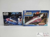 Star Wars Rouge One Rebel X-Wing Fighter Figurine And Star Wars Attack Of The Clones Jedi