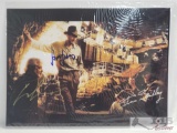 Photograph Signed By Harrison Ford, George Lucas, And Steven Spielberg with COA