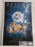 Star Wars Return Of A Jedi Movie Poster Signed By George Lucas - Has COA