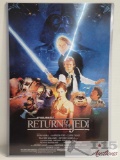 Star Wars Return Of The Jedi Movie Poster Signed By George Lucas - Has COA