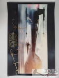 Signed Star Wars The Force Awakens Movie Poster - Not Authenticated