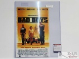 Bad Boys Movie Poster Autographed By Will Smith- With COA