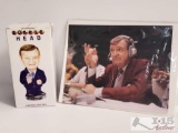 Chick Hearn Photograph And Bobble Head