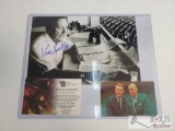 Photograph Signed By Vin Scully- With COA