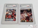 2 1992-93 Shaquille O'Neal Rookie and Future Force Basketball Cards Graded