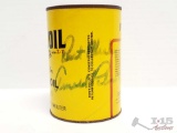 Pennzoil Can Signed By Arnold Palmer