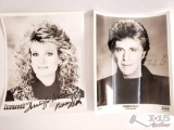 Photograph Signed By Mary Hart And Photograph Signed By Frankie Valli - Not Authenticated