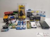 New In Box! Bluetooth Head Sets, Portable Charger, Printer Ink, and More!